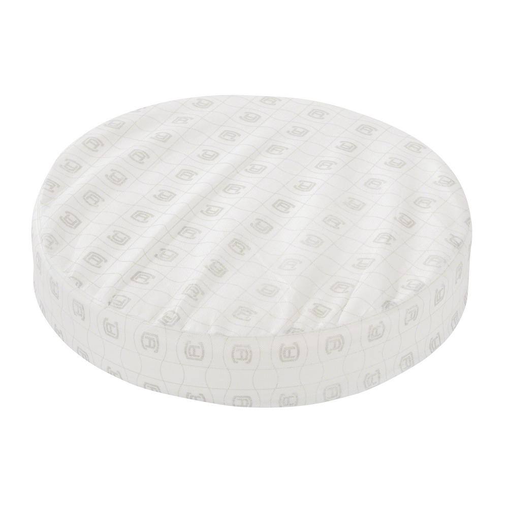 Heather Indigo Blue Round Outdoor Foam Chair Cushion