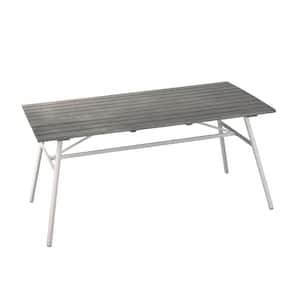 Lillyvale White Metal Outdoor Dining Table