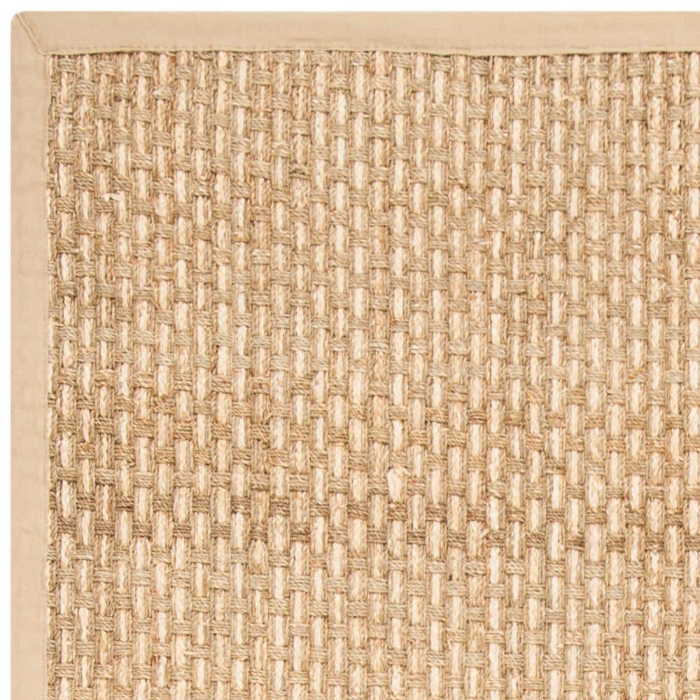 Off-White Hand-Knotted Cotton Shape Area Rug - 4' x 6'