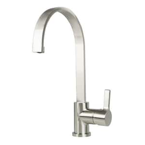 Coral Single Handle Standard Kitchen Faucet in Brushed Nickel