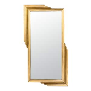 Trenla 26.5 in. X 48 in. Gold Foil Framed Mirror