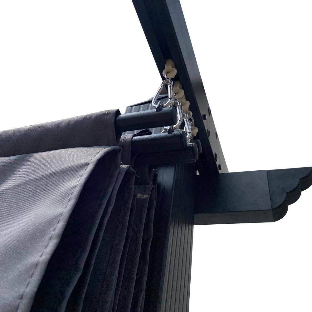 Gray Polyester Replacement Canopy for 10x10 FT Pergola