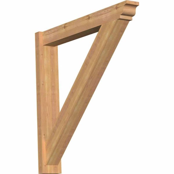 Ekena Millwork 6 in. x 36 in. x 36 in. Traditional Smooth Western Red Cedar Outlooker