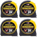 FATMAX 25 ft. x 1-1/4 in. Magnetic Tape Measure (4-Pack)
