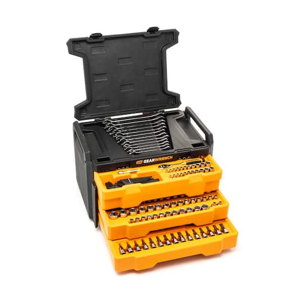 Mechanics Tool Set in 3-Drawer Storage Box (232-Piece)