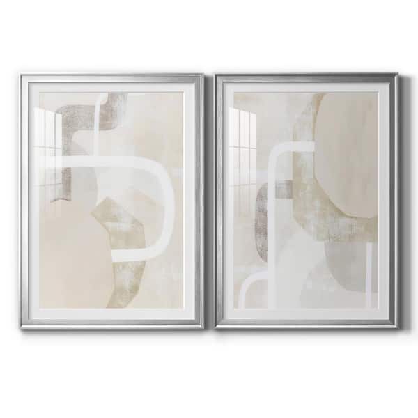 Wexford Home Quiet Affection I By Wexford Homes 2-Pieces Framed Abstract Paper Art Print 26.5 in. x 36.5 in.