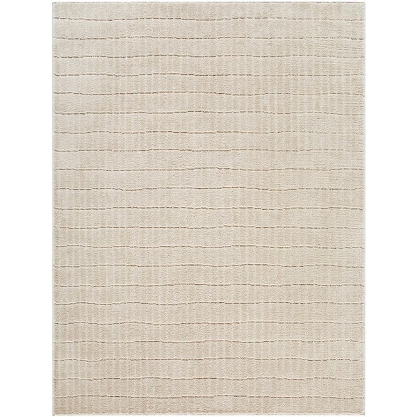 LivablissX Our PNW Home Cascade Light Brown Global 9 ft. x 12 ft. Indoor Area Rug