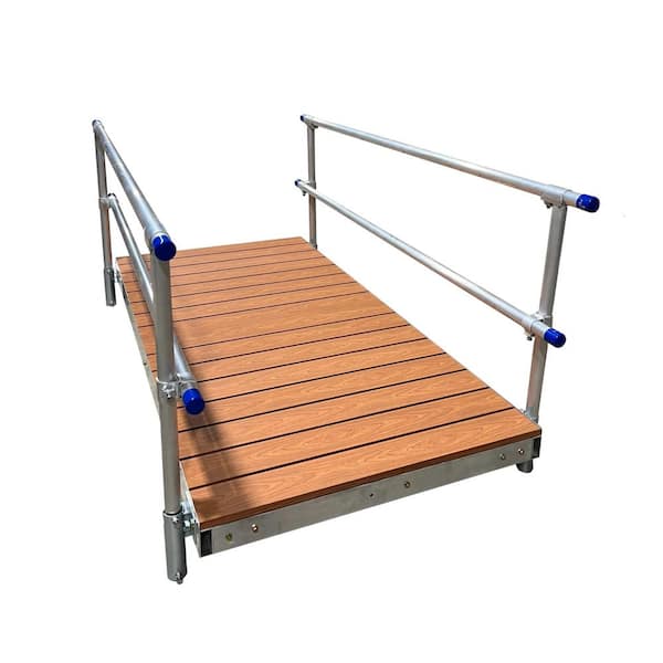 4 ft. x 8 ft. Gangway Kit with Brown Aluminum Decking