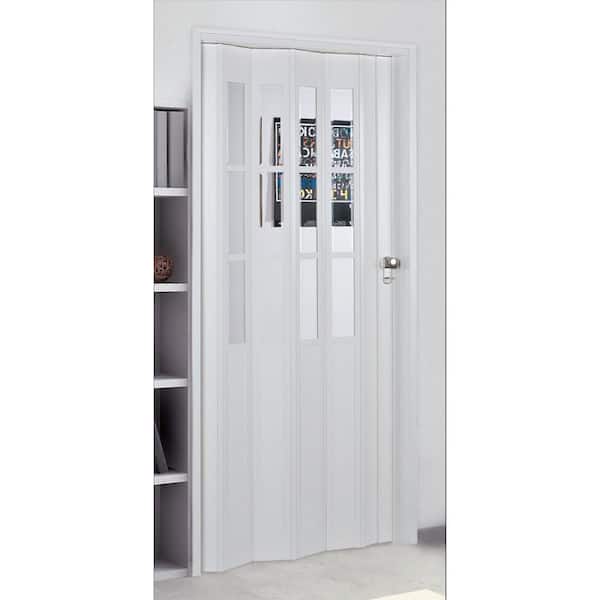 Spectrum Capri 36-in x 80-in White Vinyl Accordion Door (Hardware Included) Spectrum Capri 36-in x 80-in White Vinyl Accordion Door (Hardware Included)