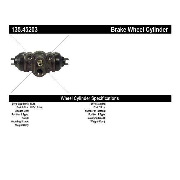 Centric Parts Drum Brake Wheel Cylinder