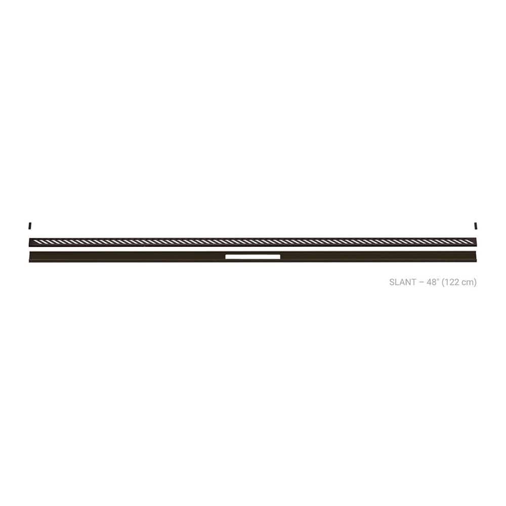 Kerdi-Line-Vario Bronze 48 in. Slant Grate and Channel Floor Installation Kit for Accessory price history on PriceWatchPro