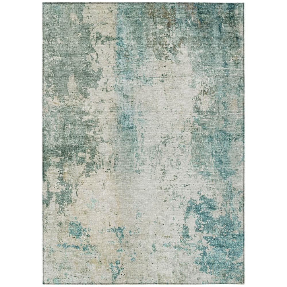 Chantille Machine Washable Indoor/Outdoor Abstract ACN2869 Teal 10 ft. x 14 ft. Area Rug price history on PriceWatchPro