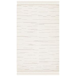 Casablanca Ivory 4 ft. x 6 ft. Striped Area Rug
