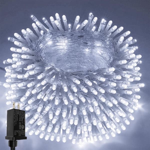 66 ft. Cool White String Lights Outdoor/Indoor, 200 LED Christmas Lights