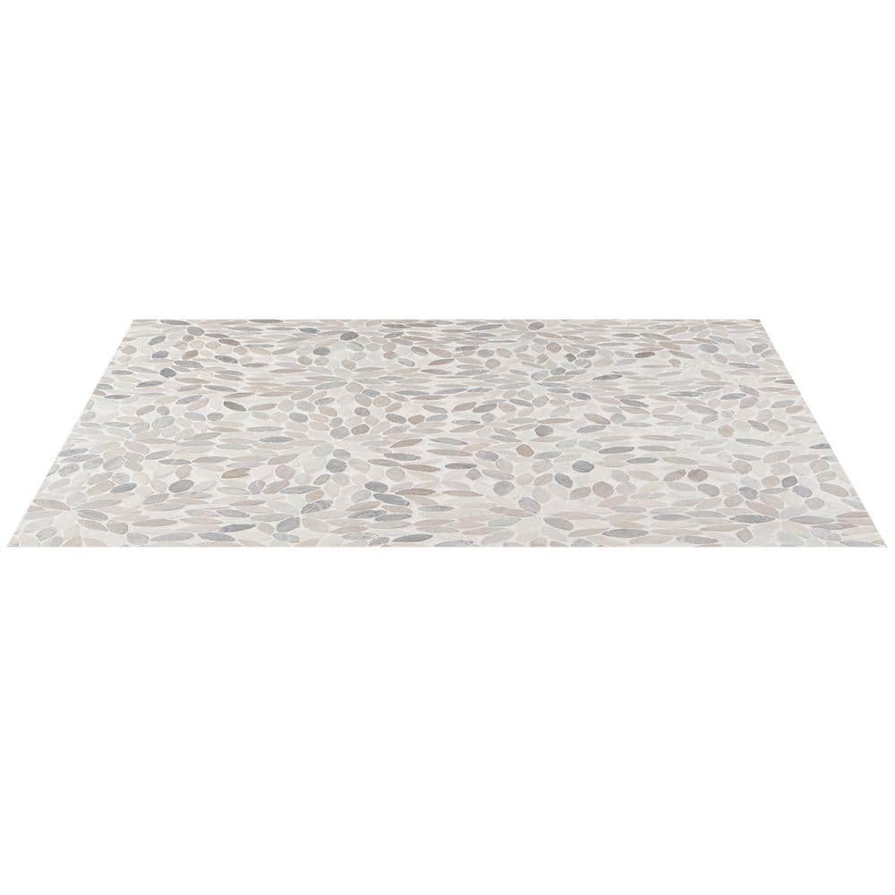 Picturesque Flower 11.81 in. x 11.81 in. Natural Stone Floor and Wall Mosaic Tile (0.97 Sq. Ft. / Each)