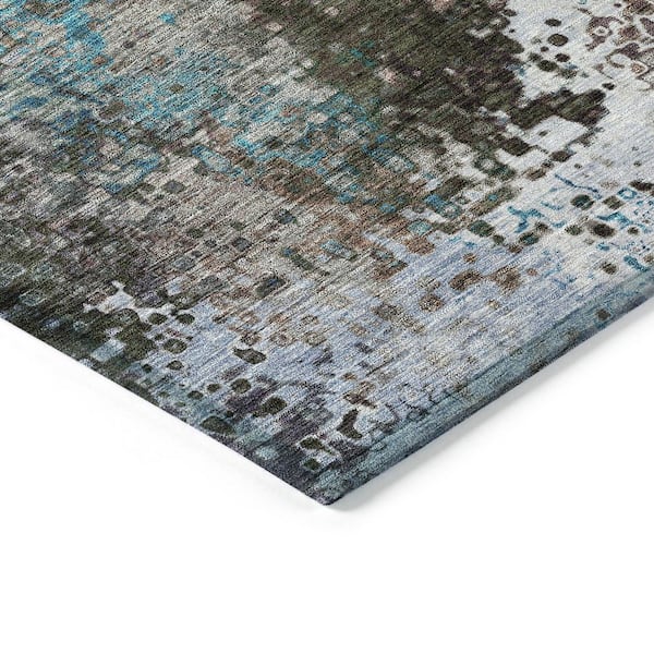 Chantille Machine Washable Indoor/Outdoor Abstract ACN2242 Khaki 1 ft. 8 in. x 2 ft. 6 in. Accent Rug