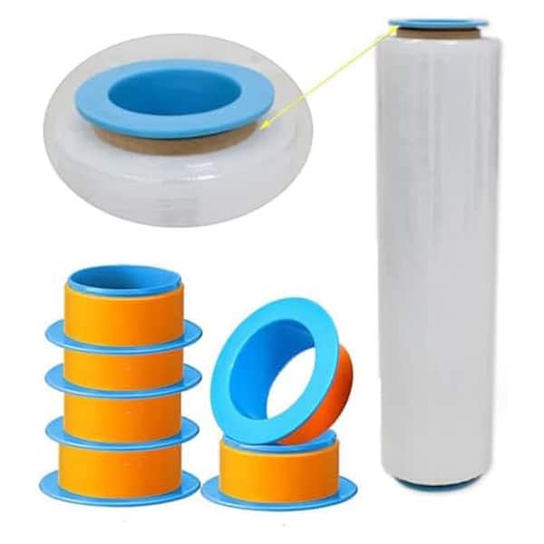 N/A 3-Pairs Plastic Stretch Film Protective Handle Manual Film Puller 3 in. Core Shrink Wrap Handle for Packing Supplies