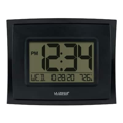 Ivation 36 in. Large Digital Wall Clock, LED Digital Clock with Timer and  Alarm, Red JID0136TRED - The Home Depot