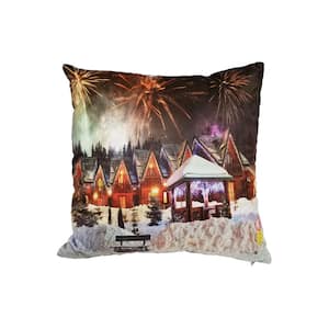 LED Christmas Fireworks Standard Pillow