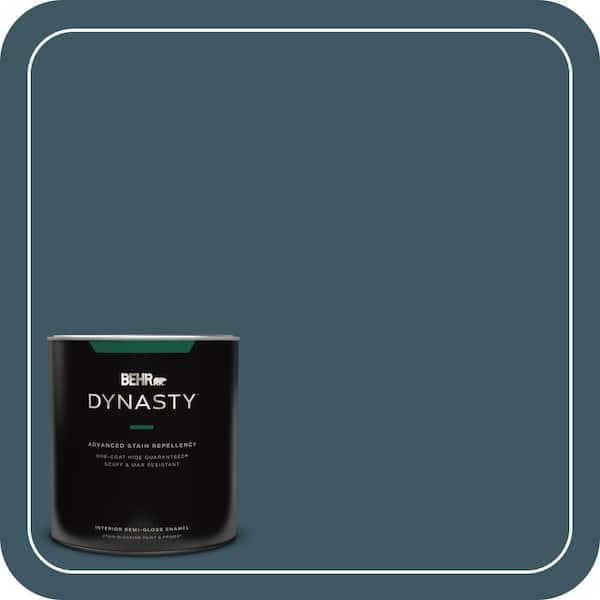 BEHR DYNASTY 1 qt. #530F-7 Rainstorm Semi-Gloss Enamel Interior Stain-Blocking Paint and Primer