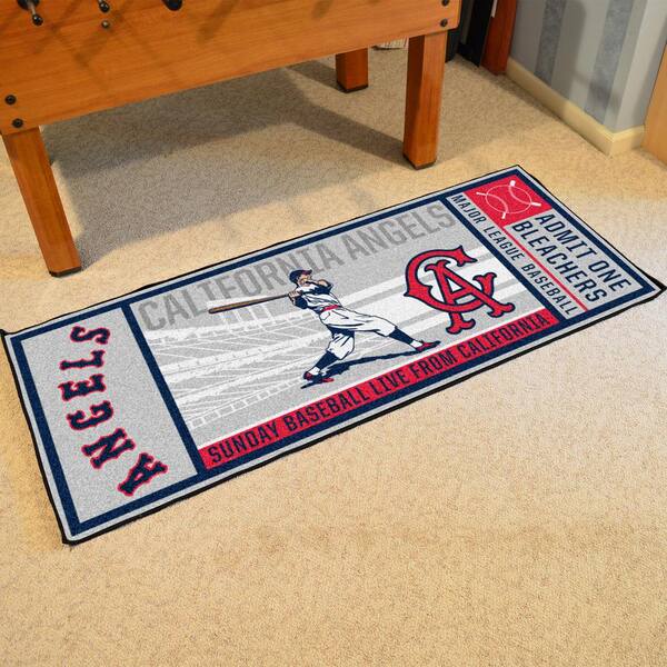 California Angels Gray 2 ft. 6 in. x 6 ft. Ticket Runner Area Rug