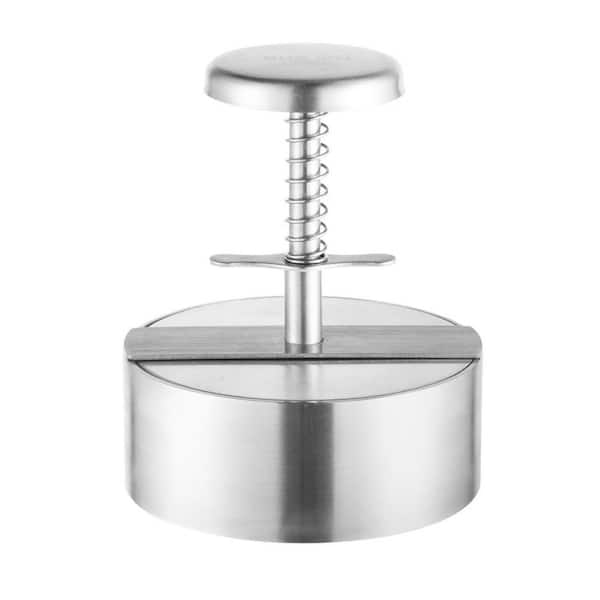Heavy Duty 304 Stainless Steel Burger Press for Ground Beef, 4.5 in. Hamburger Patty Maker, Dishwasher Safe