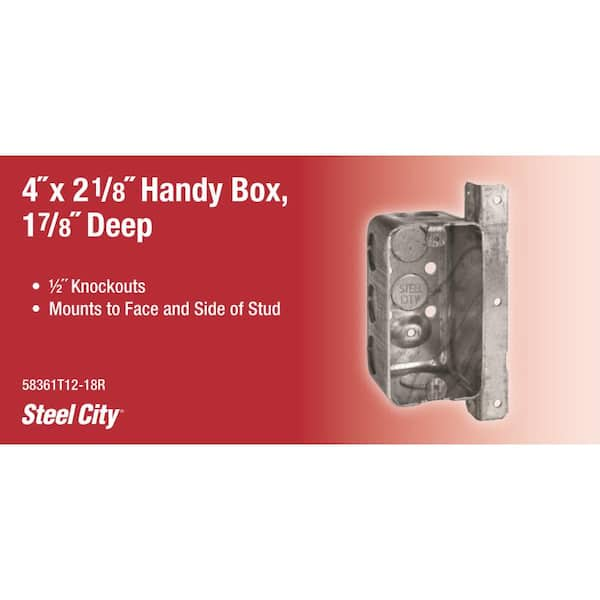 13 cu. in. Steel Handy Box 1-Gang