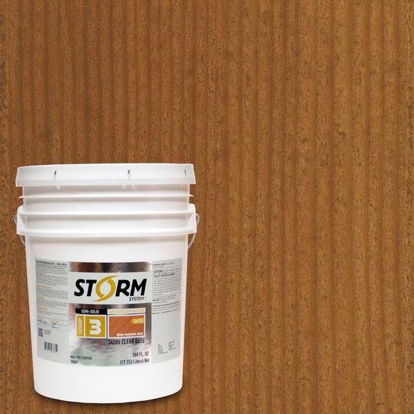 Storm System 5 gal. Nature Trail Exterior Semi-Solid Dual Dispersion Wood Finish