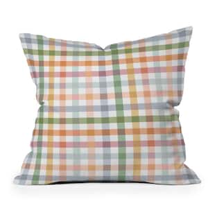 Multi Ninola Design Countryside Gingham Picnic 18 in. x 18 in. Throw Pillow