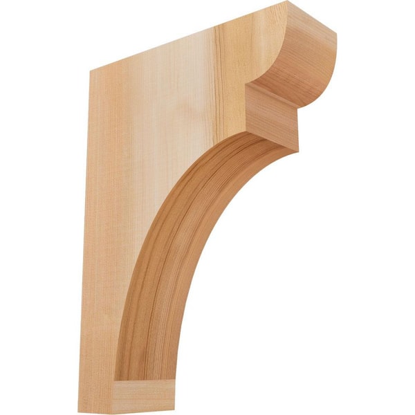 Ekena Millwork 3-1/2 in. x 10 in. x 14 in. Western Red Cedar Yorktown Smooth Corbel
