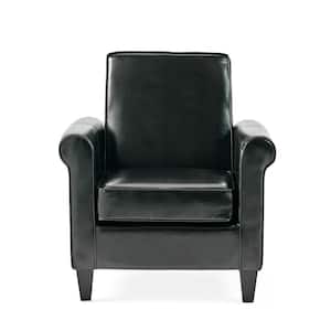 Freemont Black Upholstered Club Chair
