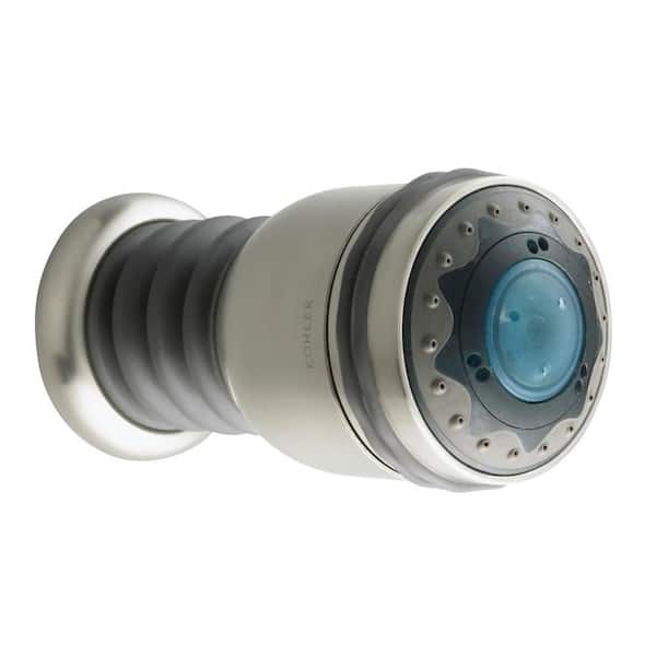 KOHLER MasterShower 2-7/8 in. Round Invigorating 3-Way Multifunction Body Sprayer in Vibrant Brushed Nickel