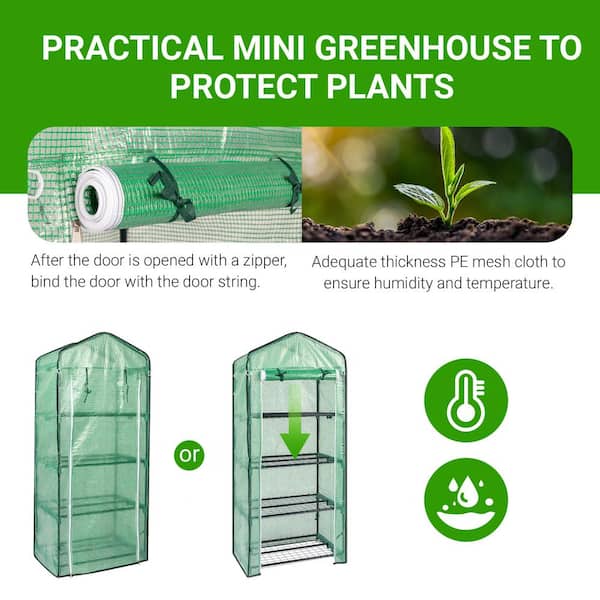 Karl home 27 in. x 19 in. x 63 in. Greenhouse 584539525055 - The