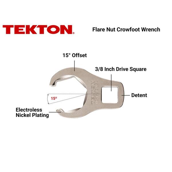 3/8 Inch Drive x 5/8 in. 6-Point Flare Nut Crowfoot Wrench