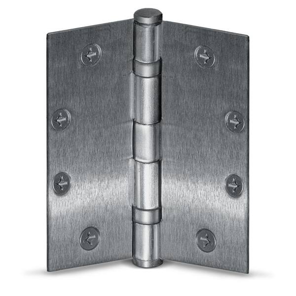 JELD-WEN 34 in. x 80 in. 6-Panel Dark Chocolate Painted Steel