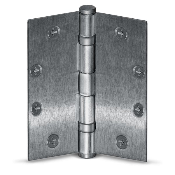 JELD-WEN - 36 in. x 80 in. 1-Panel Craftsman Primed Steel Prehung Left-Hand Inswing Front Door