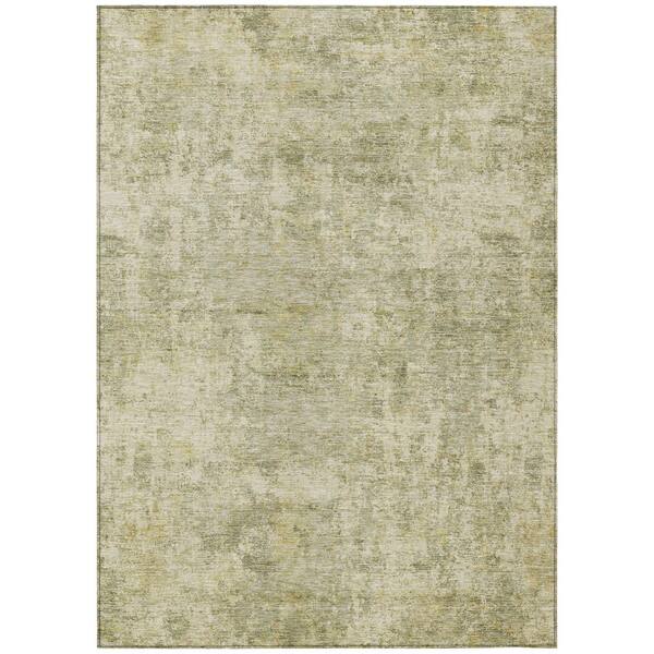 Chantille Machine Washable Indoor/Outdoor Abstract ACN2061 Sage 8 ft. x 10 ft. Area Rug