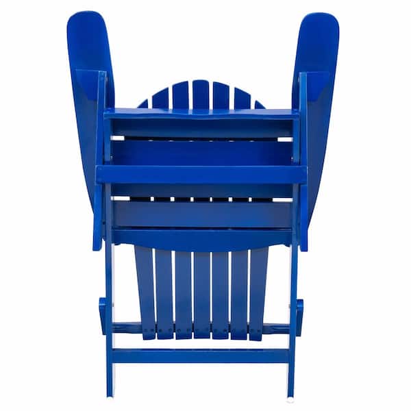 VAMOP Rustic Acacia Wood Folding Adirondack Chair with Traditional