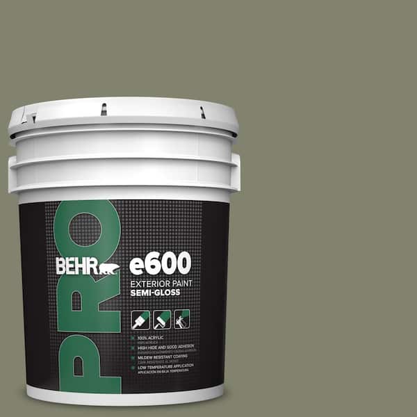 BEHR PRO 5 gal. #PPU10-18 Lizard Green Semi-Gloss Exterior Paint