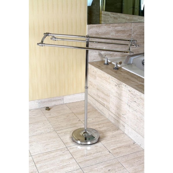 Kingston Brass Pedestal Round Plate Towel Rack in Chrome HSCC2271 The  Home Depot