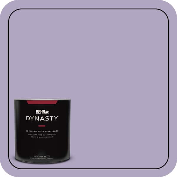 BEHR DYNASTY 1 qt. #650D-4 Winter Amethyst Matte Interior Stain-Blocking Paint and Primer