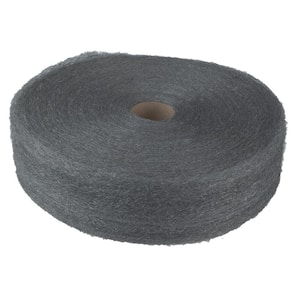 5 lbs. Reel, Industrial-Quality Steel Wool Reel Sponge, #1 Medium, (6-Carton)
