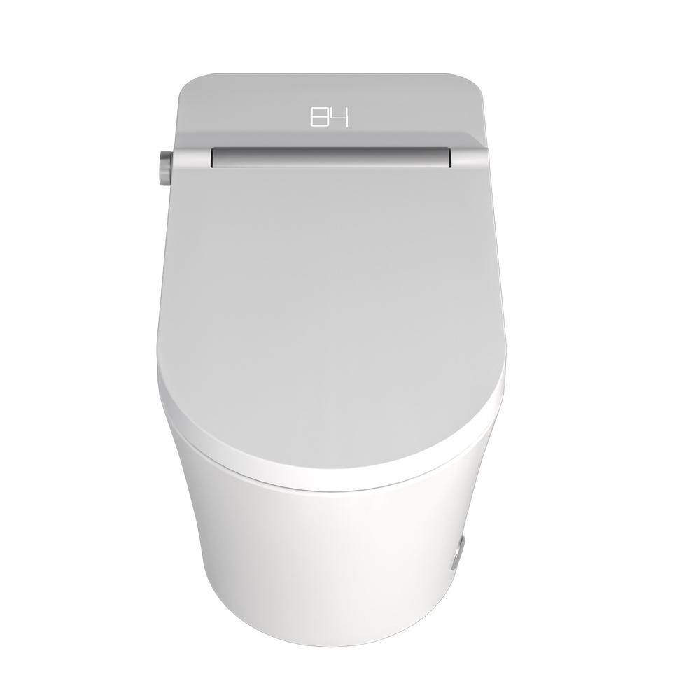 1-Piece 1.28 GPF Single Flush Elongated Smart Toilet in White with Heated Bidet Seat and Automatic Flush price history on PriceWatchPro