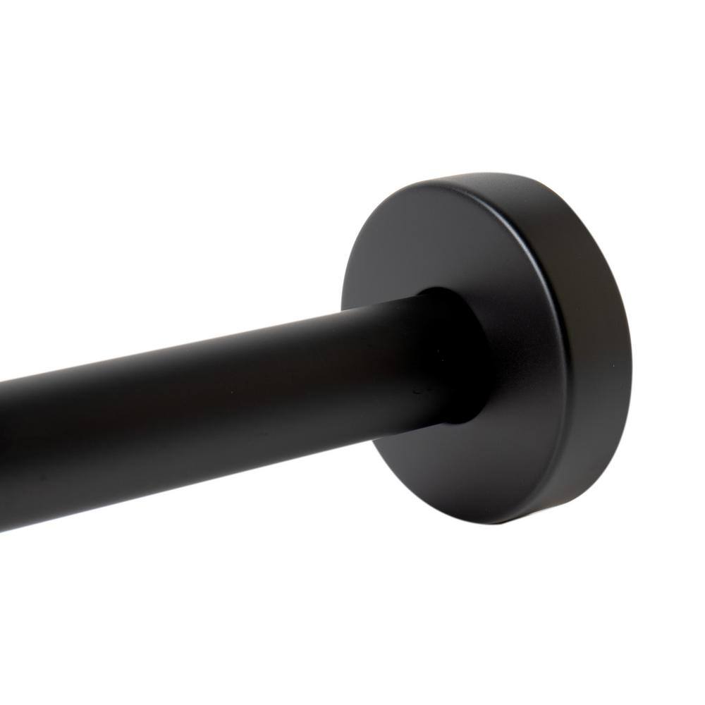 Black Matte 20" Round Wall Mounted Shower Arm