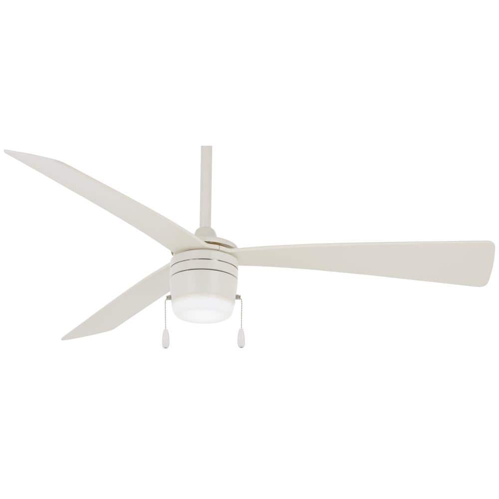 Vital 44 in. Integrated LED Indoor Flat White Ceiling Fan with Light