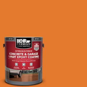1 gal. #OSHA-3 OSHA SAFETY ORANGE Self-Priming 1-Part Epoxy Satin Interior/Exterior Concrete and Garage Floor Paint