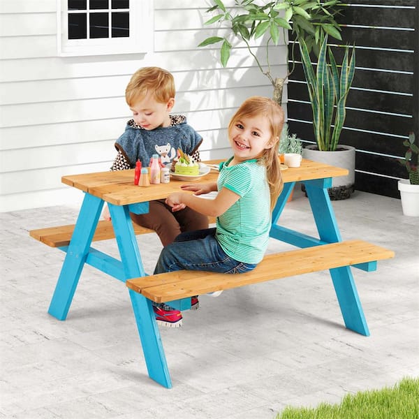 Diy Childrens Table And Bench VEVOR Kids Table And Bench Set