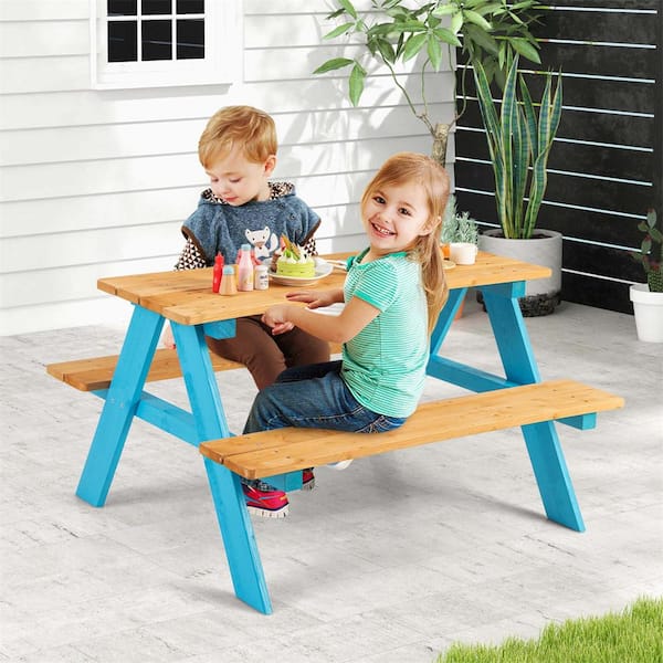 Kids table with bench sale