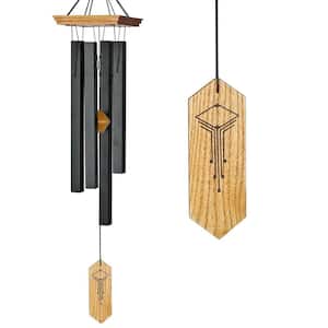 Signature Collection, Woodstock Craftsman Chime, 25 in. Black Wind Chime CRCBM