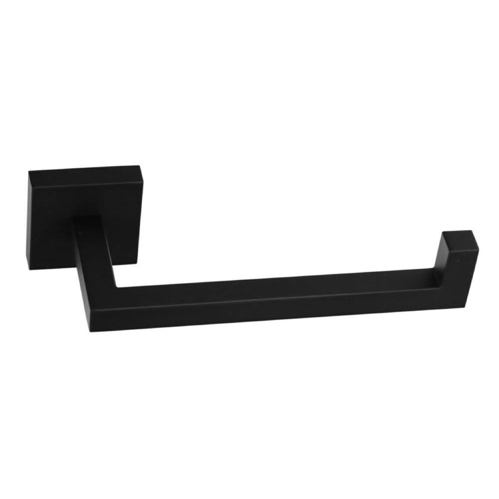 Modern Black Brass Wall Mounted Toilet Paper Holder